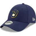 petten-gebogen-marineblauw-verstelbaar-9forty-the-league-van-milwaukee-brewers-mlb-van-new-era