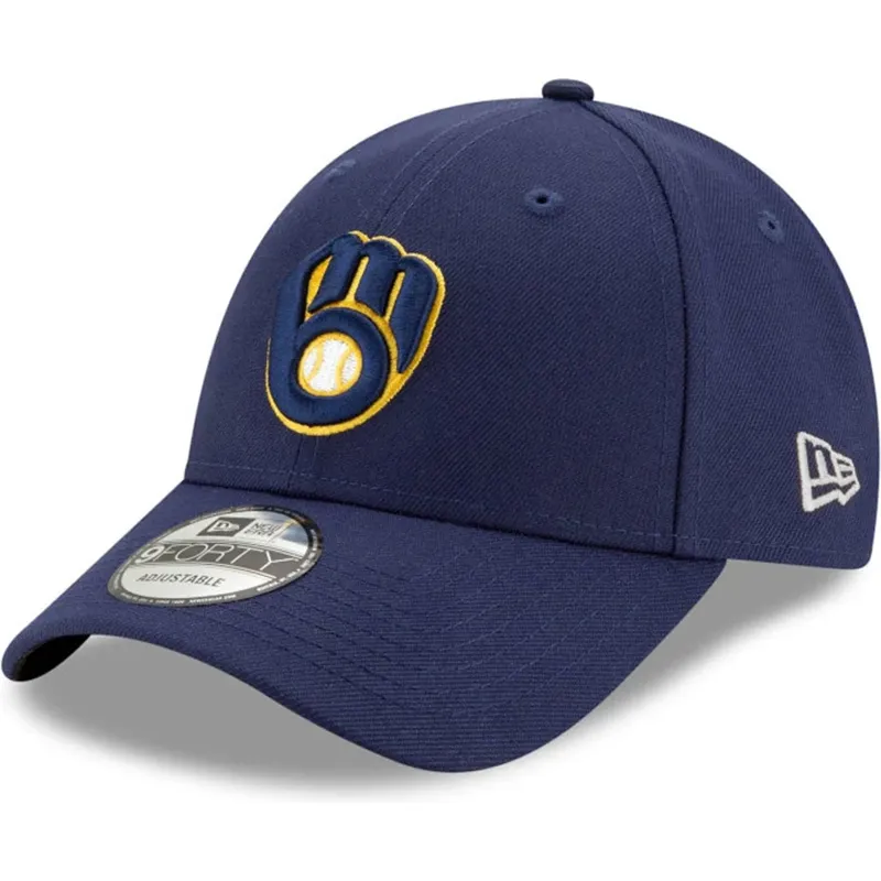 petten-gebogen-marineblauw-verstelbaar-9forty-the-league-van-milwaukee-brewers-mlb-van-new-era