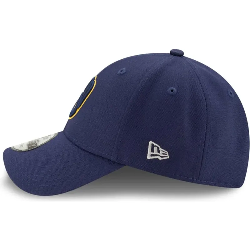 petten-gebogen-marineblauw-verstelbaar-9forty-the-league-van-milwaukee-brewers-mlb-van-new-era