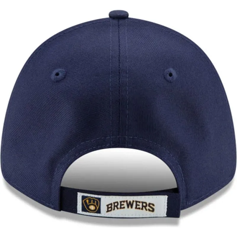 petten-gebogen-marineblauw-verstelbaar-9forty-the-league-van-milwaukee-brewers-mlb-van-new-era