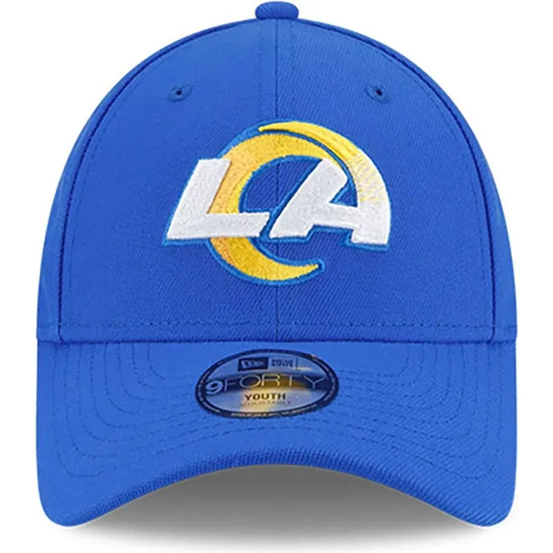 petten-gebogen-blauw-verstelbaar-voor-kinderen-9forty-the-league-van-los-angeles-rams-nfl-van-new-era