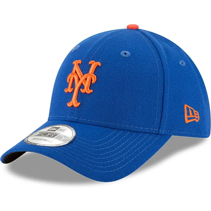 petten-gebogen-blauw-verstelbaar-voor-kinderen-9forty-the-league-van-new-york-mets-mlb-van-new-era