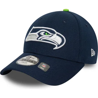 Petten gebogen marineblauw verstelbaar voor kinderen 9FORTY The League van Seattle Seahawks NFL van New Era