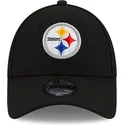 petten-gebogen-zwart-verstelbaar-voor-kinderen-9forty-the-league-van-pittsburgh-steelers-nfl-van-new-era