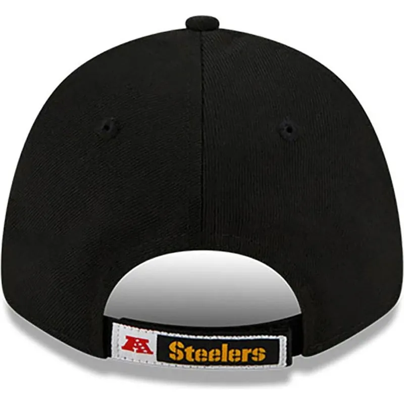 petten-gebogen-zwart-verstelbaar-voor-kinderen-9forty-the-league-van-pittsburgh-steelers-nfl-van-new-era