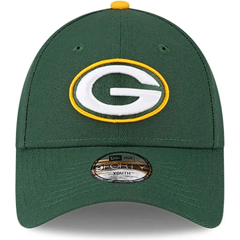 petten-gebogen-groen-verstelbaar-voor-kinderen-9forty-the-league-van-green-bay-packers-nfl-van-new-era