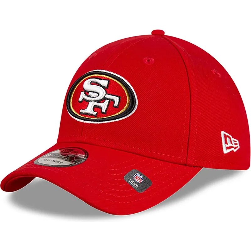 petten-gebogen-rood-verstelbaar-9forty-the-league-team-colour-van-san-francisco-49ers-nfl-van-new-era