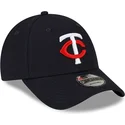 petten-gebogen-marineblauw-verstelbaar-9forty-the-league-van-minnesota-twins-mlb-van-new-era