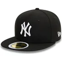 petten-plat-zwart-fitted-voor-kinderen-59fifty-van-new-york-yankees-mlb-van-new-era