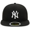petten-plat-zwart-fitted-voor-kinderen-59fifty-van-new-york-yankees-mlb-van-new-era
