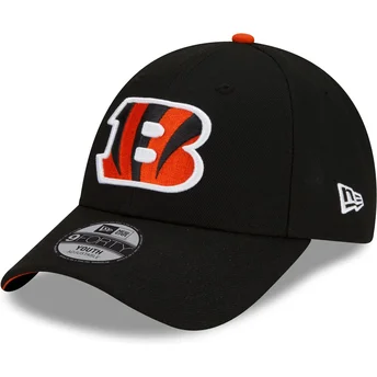 Petten gebogen zwart verstelbaar voor kinderen 9FORTY The League van Cincinnati Bengals NFL van New Era