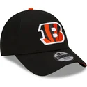 petten-gebogen-zwart-verstelbaar-voor-kinderen-9forty-the-league-van-cincinnati-bengals-nfl-van-new-era
