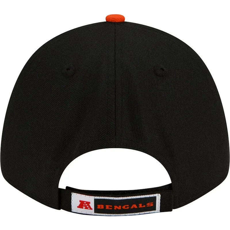 petten-gebogen-zwart-verstelbaar-voor-kinderen-9forty-the-league-van-cincinnati-bengals-nfl-van-new-era