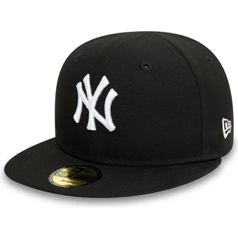 Petten plat zwart fitted voor kinderen 59FIFTY My First van New York Yankees MLB van New Era