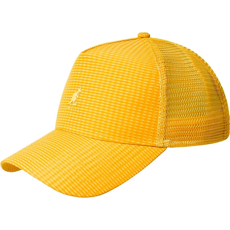petten-gebogen-geel-snapback-seersucker-mesh-warm-apricot-van-kangol