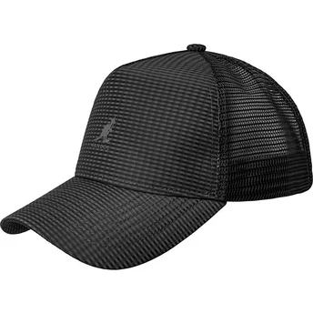Petten gebogen zwart snapback Seersucker Mesh Black van...
