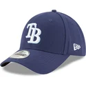 petten-gebogen-marineblauw-verstelbaar-9forty-the-league-van-tampa-bay-rays-mlb-van-new-era