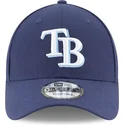 petten-gebogen-marineblauw-verstelbaar-9forty-the-league-van-tampa-bay-rays-mlb-van-new-era