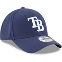 petten-gebogen-marineblauw-verstelbaar-9forty-the-league-van-tampa-bay-rays-mlb-van-new-era