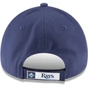 petten-gebogen-marineblauw-verstelbaar-9forty-the-league-van-tampa-bay-rays-mlb-van-new-era