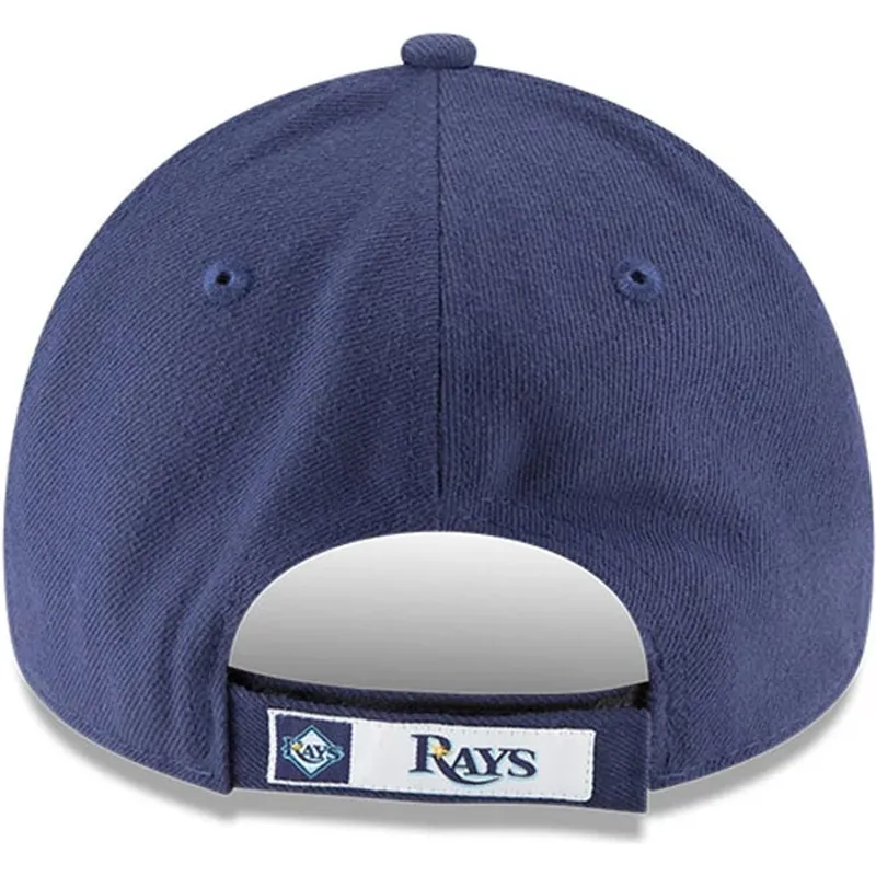 petten-gebogen-marineblauw-verstelbaar-9forty-the-league-van-tampa-bay-rays-mlb-van-new-era