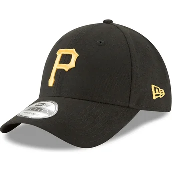 petten-gebogen-zwart-verstelbaar-9forty-the-league-van-pittsburgh-pirates-mlb-van-new-era
