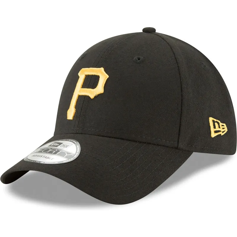 petten-gebogen-zwart-verstelbaar-9forty-the-league-van-pittsburgh-pirates-mlb-van-new-era