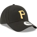 petten-gebogen-zwart-verstelbaar-9forty-the-league-van-pittsburgh-pirates-mlb-van-new-era