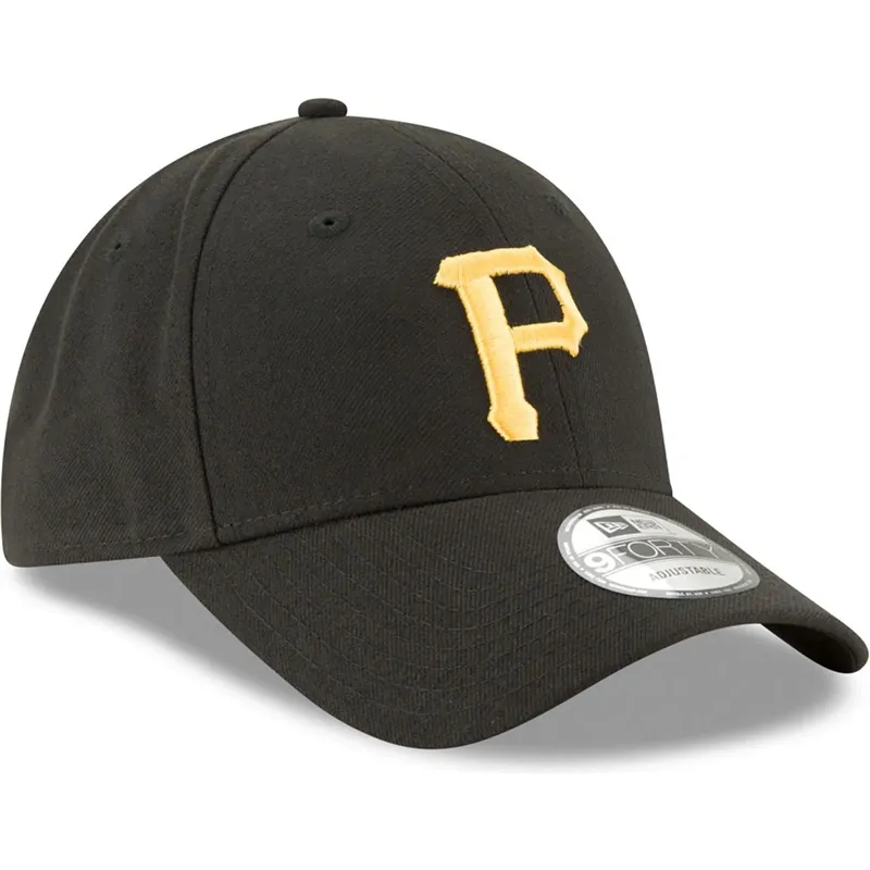 petten-gebogen-zwart-verstelbaar-9forty-the-league-van-pittsburgh-pirates-mlb-van-new-era