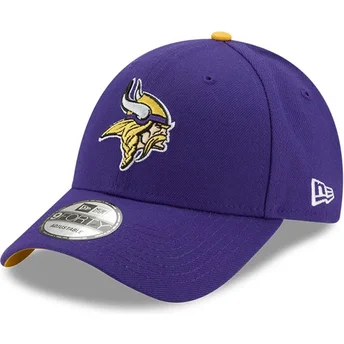 Petten gebogen paars verstelbaar 9FORTY The League van Minnesota Vikings NFL van New Era