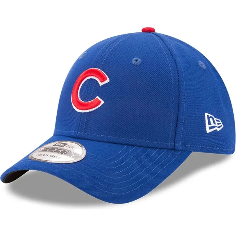 petten-gebogen-blauw-verstelbaar-9forty-the-league-van-chicago-cubs-mlb-van-new-era