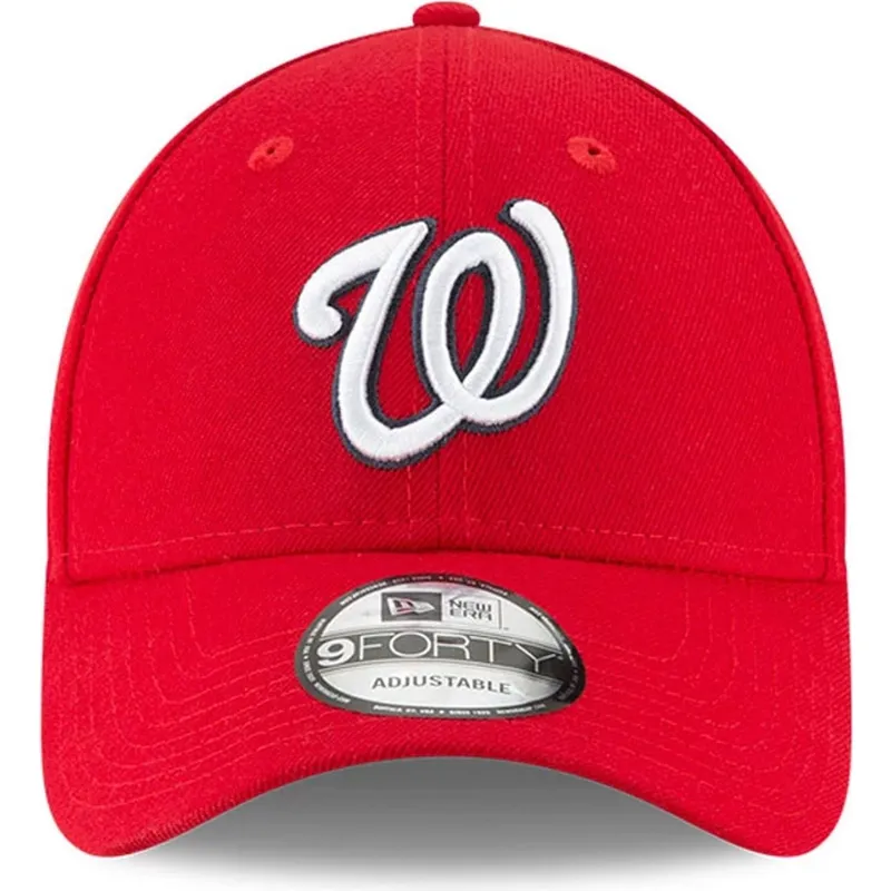 petten-gebogen-rood-verstelbaar-9forty-the-league-van-washington-nationals-mlb-van-new-era