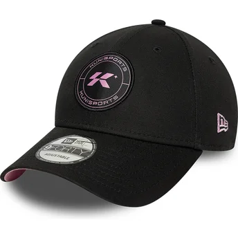 Petten gebogen zwart verstelbaar 9FORTY Core van Kunisports Kings League van New Era
