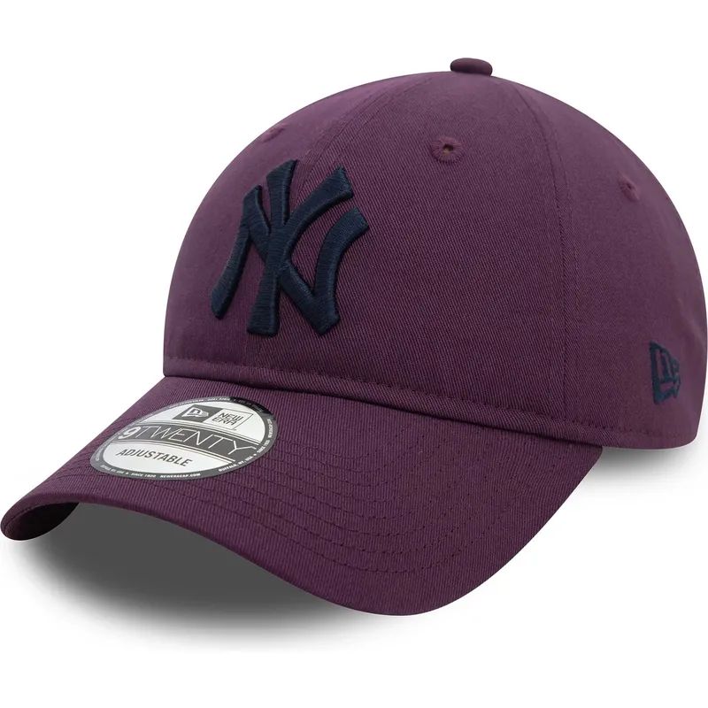 petten-gebogen-paars-verstelbaar-9twenty-league-essential-van-new-york-yankees-mlb-van-new-era