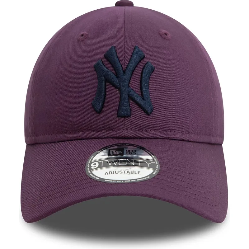 petten-gebogen-paars-verstelbaar-9twenty-league-essential-van-new-york-yankees-mlb-van-new-era