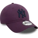 petten-gebogen-paars-verstelbaar-9twenty-league-essential-van-new-york-yankees-mlb-van-new-era