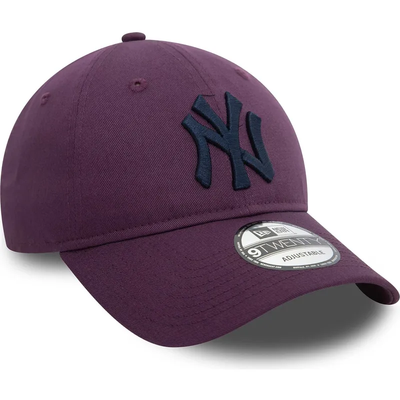petten-gebogen-paars-verstelbaar-9twenty-league-essential-van-new-york-yankees-mlb-van-new-era