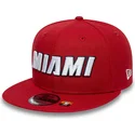 petten-plat-rood-snapback-9fifty-statement-van-miami-heat-nba-van-new-era