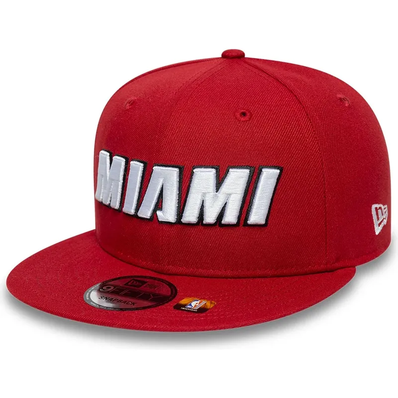 petten-plat-rood-snapback-9fifty-statement-van-miami-heat-nba-van-new-era