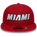 petten-plat-rood-snapback-9fifty-statement-van-miami-heat-nba-van-new-era