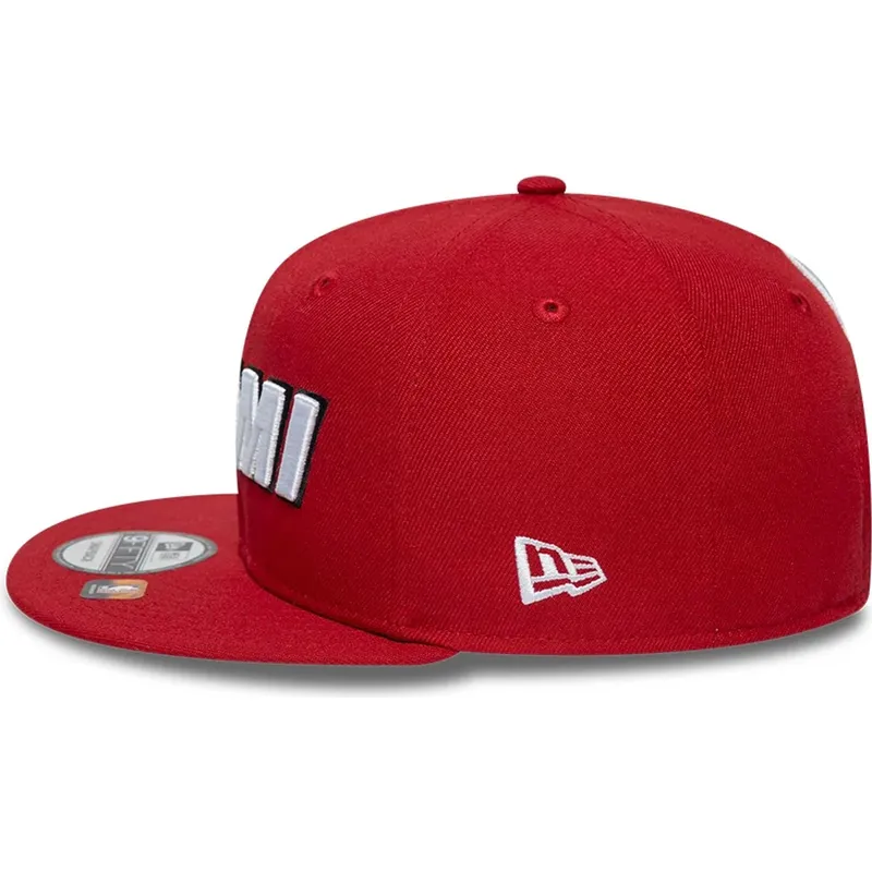 petten-plat-rood-snapback-9fifty-statement-van-miami-heat-nba-van-new-era