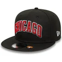 petten-plat-zwart-snapback-9fifty-statement-van-chicago-bulls-nba-van-new-era