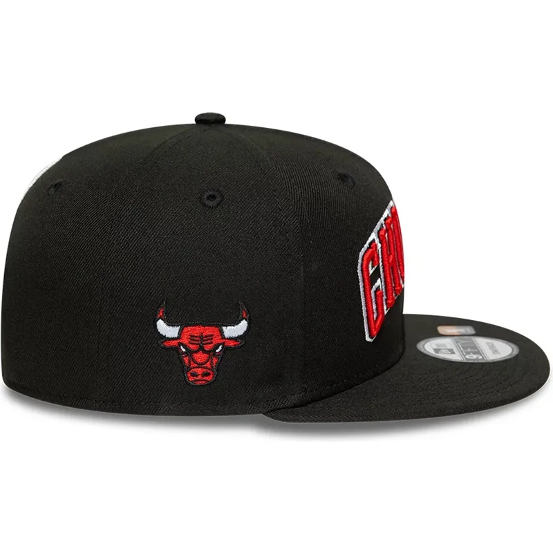 petten-plat-zwart-snapback-9fifty-statement-van-chicago-bulls-nba-van-new-era