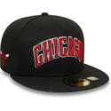 petten-plat-zwart-fitted-59fifty-statement-van-chicago-bulls-nba-van-new-era