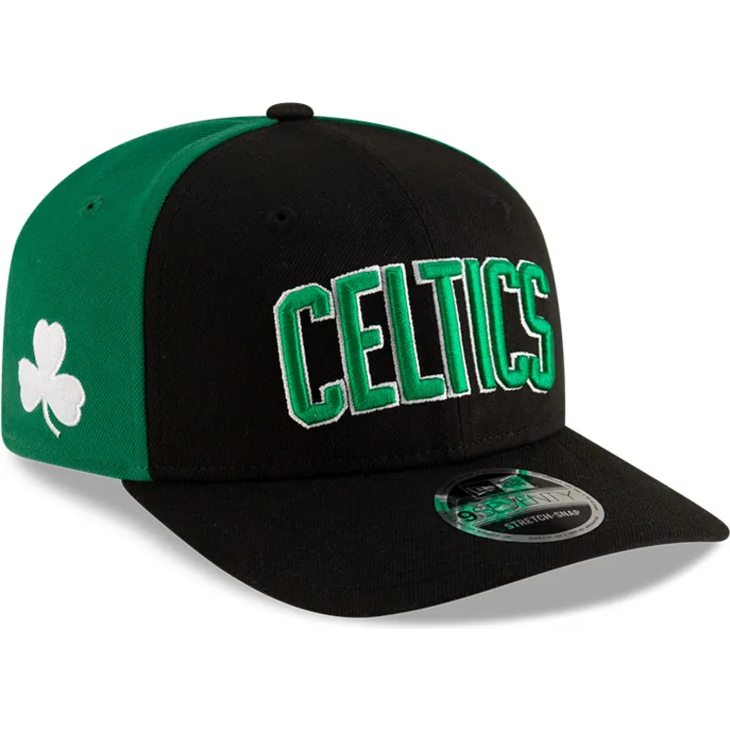 petten-gebogen-zwart-snapback-9seventy-statement-stretch-snap-van-boston-celtics-nba-van-new-era