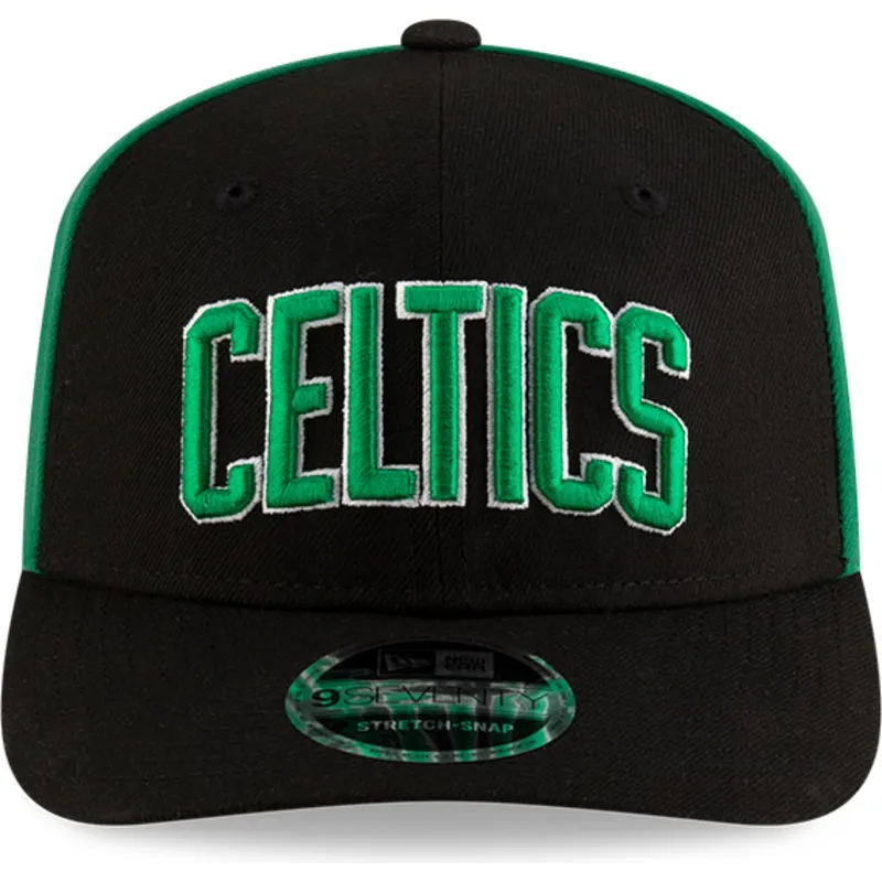 petten-gebogen-zwart-snapback-9seventy-statement-stretch-snap-van-boston-celtics-nba-van-new-era
