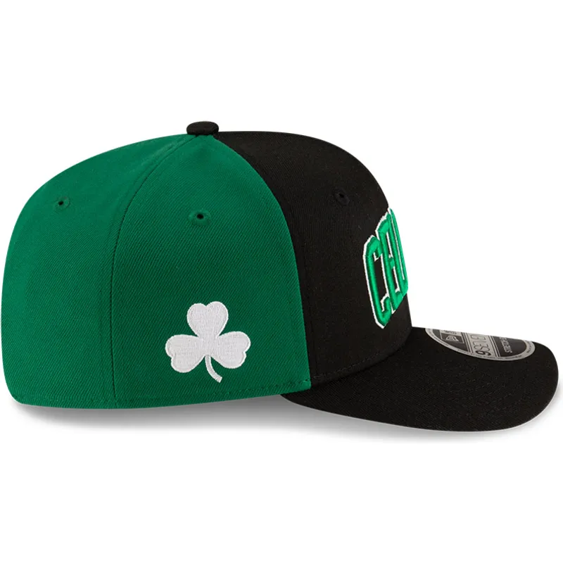 petten-gebogen-zwart-snapback-9seventy-statement-stretch-snap-van-boston-celtics-nba-van-new-era
