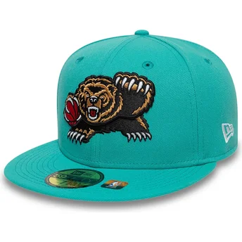 Petten plat groen fitted 59FIFTY Classic van Memphis Grizzlies NBA van New Era