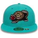 petten-plat-groen-fitted-59fifty-classic-van-memphis-grizzlies-nba-van-new-era