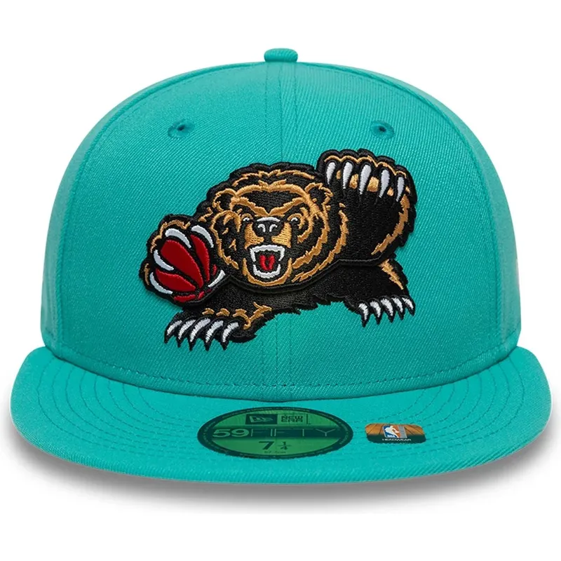 petten-plat-groen-fitted-59fifty-classic-van-memphis-grizzlies-nba-van-new-era